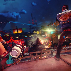 Sunset Overdrive : Les costumes et les armes sont plutôt déjantés.