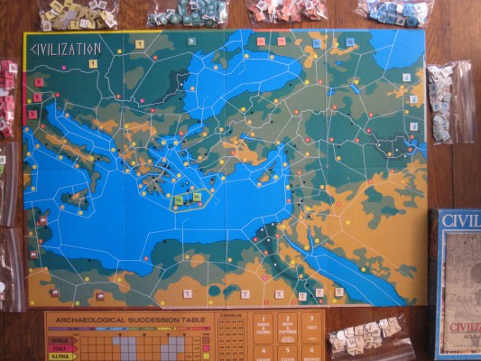 Le premier jeu de Civilization était à l'origine un jeu de plateau publié en 1980.