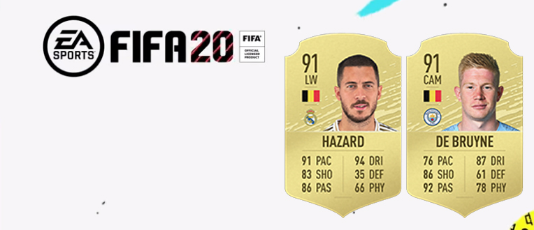 FIFA 20 : 2 Belges dans le top 10 des meilleurs joueurs